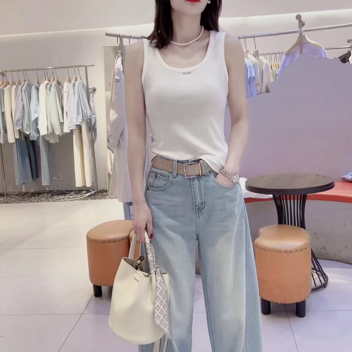 【万能背心】时尚通勤螺纹棉简约百搭显瘦背心