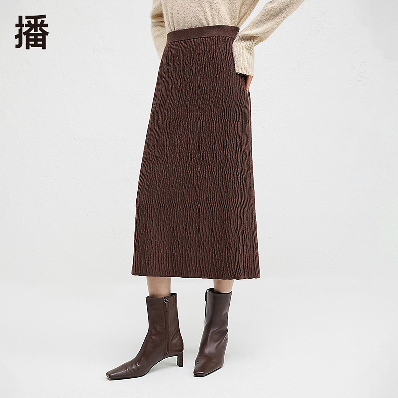 【直播专属】播舒适弹力松紧腰半裙BDR4BD3866