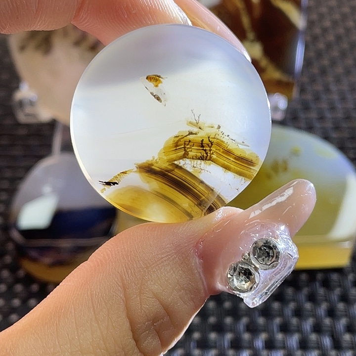 石***爱玛瑙/玉髓未镶嵌颈饰