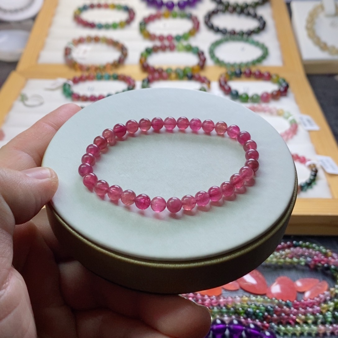 碧玺碧玺手链未镶嵌