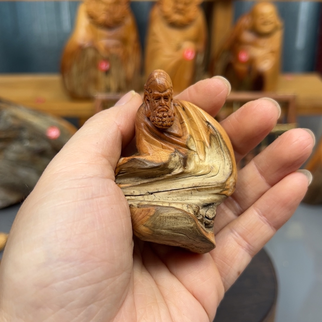 柏木崖柏木摆件手把件，71