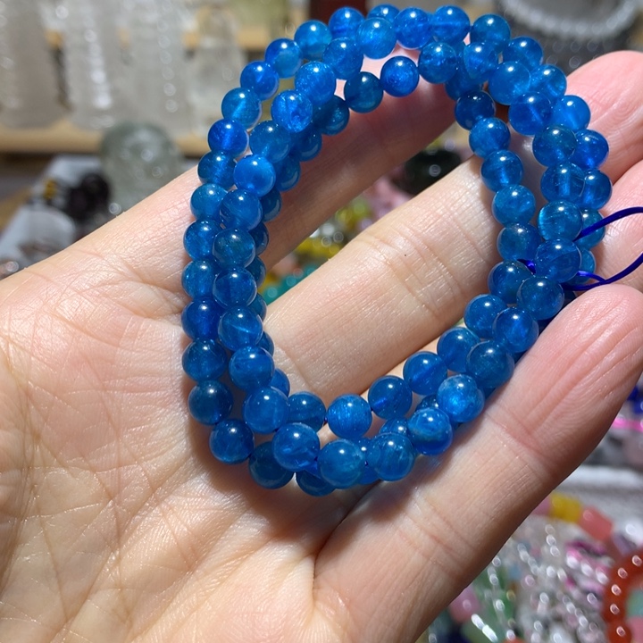 石英石非金属6mm三圈手链