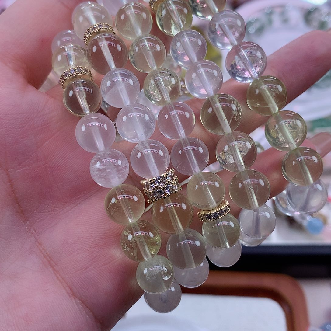 水晶手链未镶嵌黄水晶