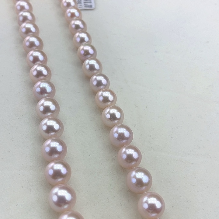 淡水珍珠颈饰银S925镶嵌卡11极光炫彩蔓塔玫瑰高品