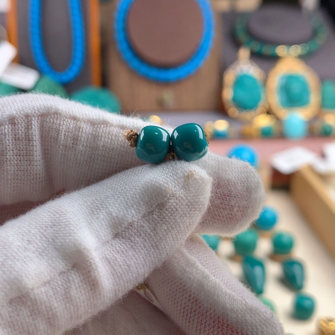 绿松石未镶嵌挂件A383