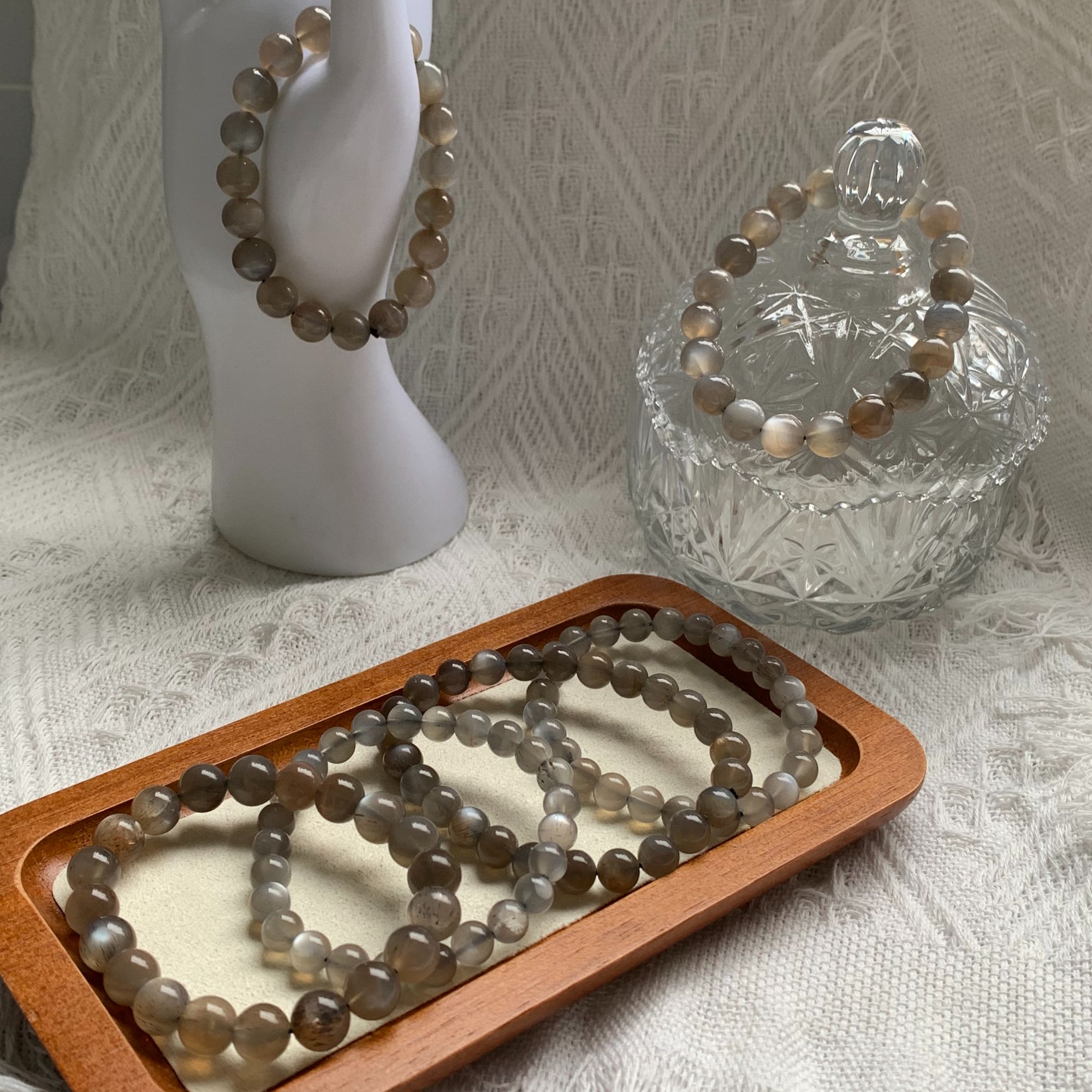 天然黑骨干手串多样性发货