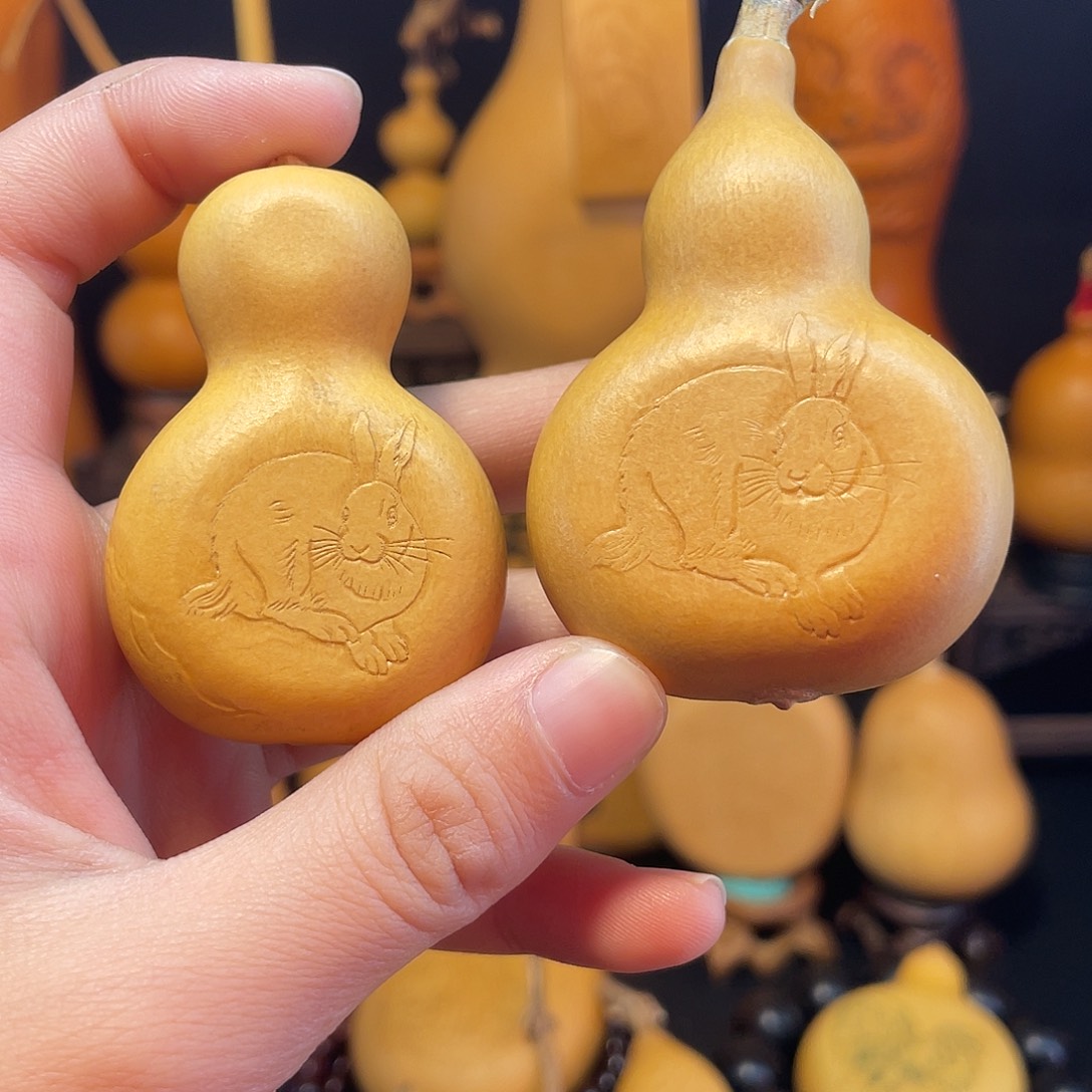 兔子押花葫芦葫芦