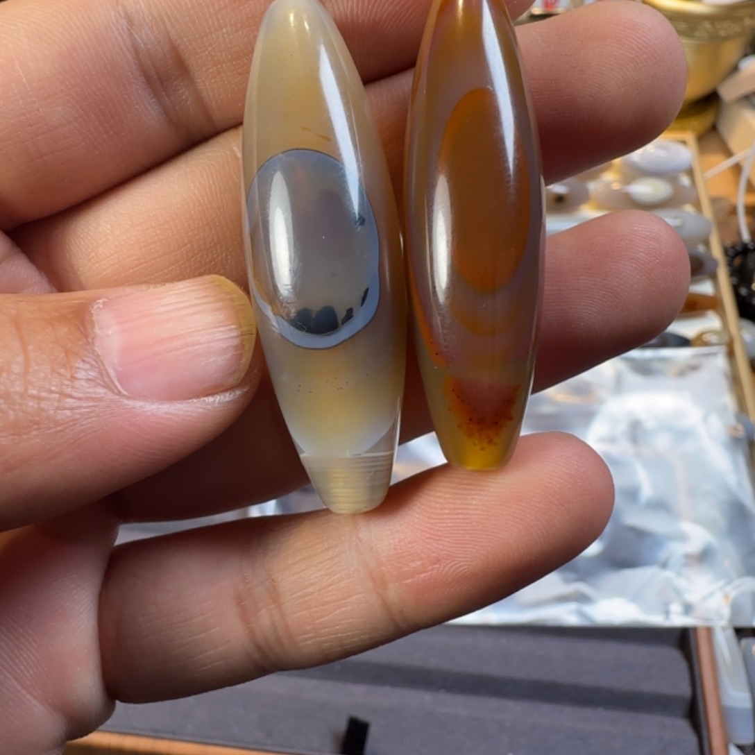 玛瑙/玉髓单珠未镶嵌心