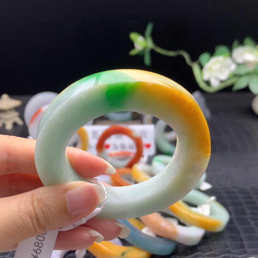 定制翡翠手镯翡翠定制未镶嵌