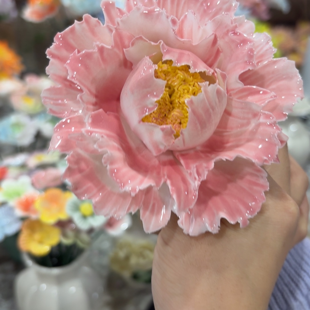 陶瓷花拍满20元发货，退款拉黑