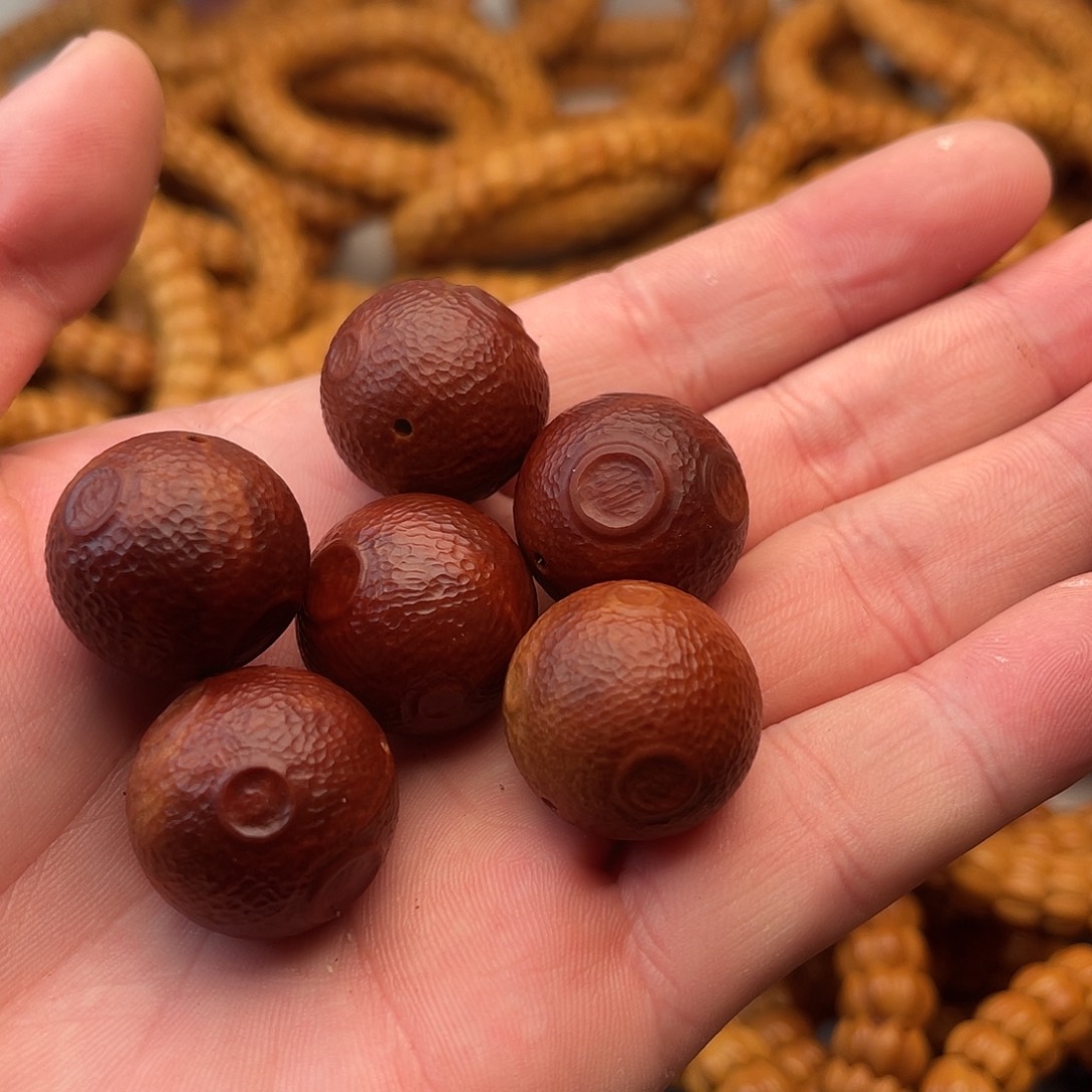猴头核桃手串星球单颗红的