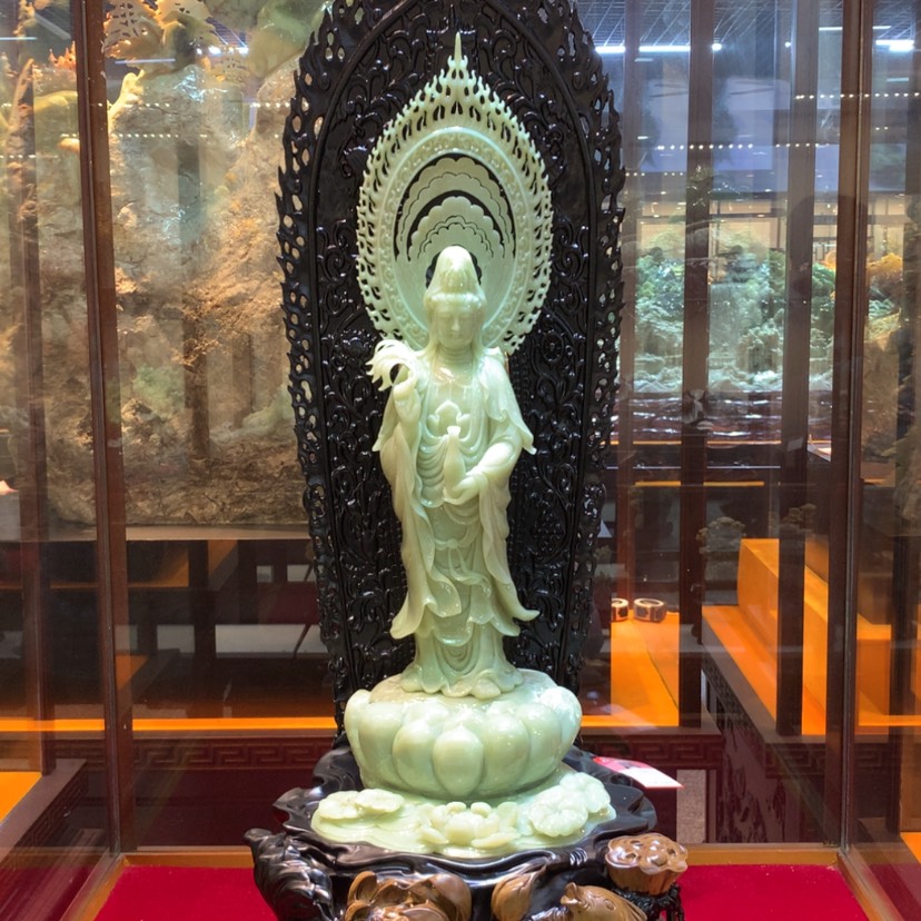 【闪购商品】蛇纹石玉摆件覆膜未镶嵌