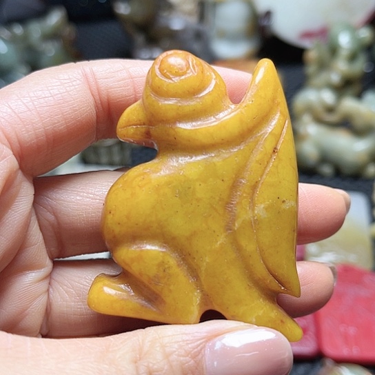 白玉菩提吊坠摆件