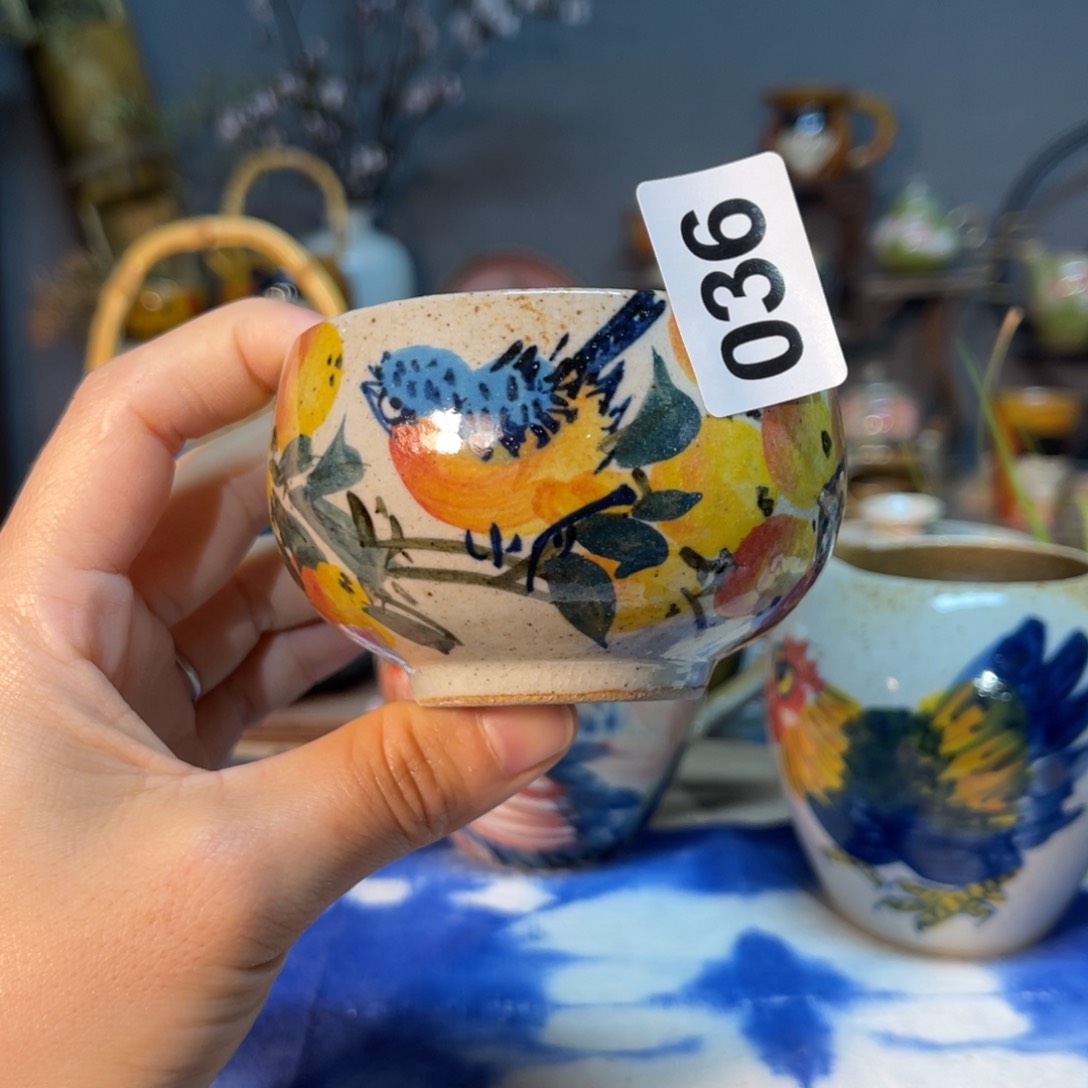 杯素浅陶瓷手工手绘