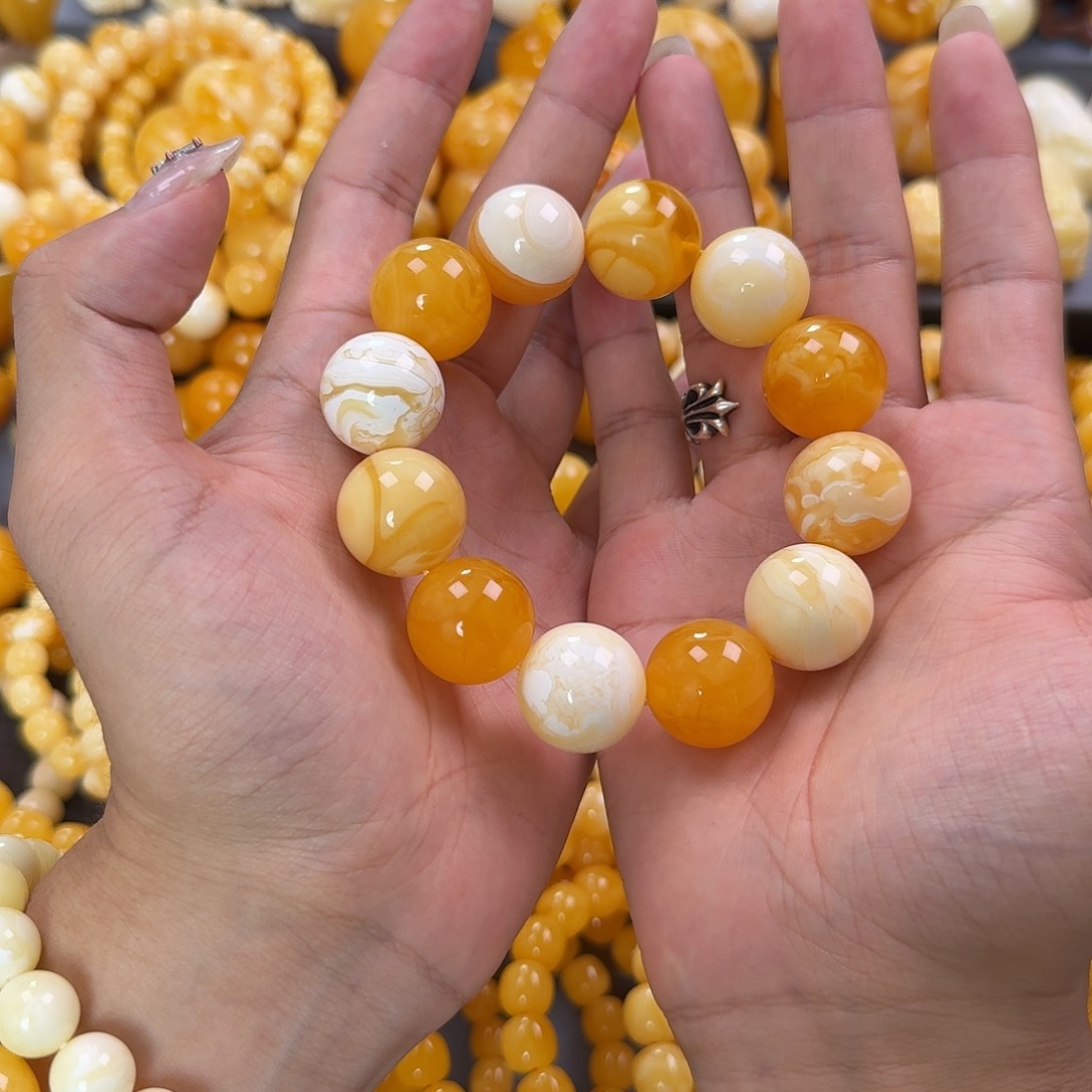 蜜蜡未镶嵌珠宝奇石20mm