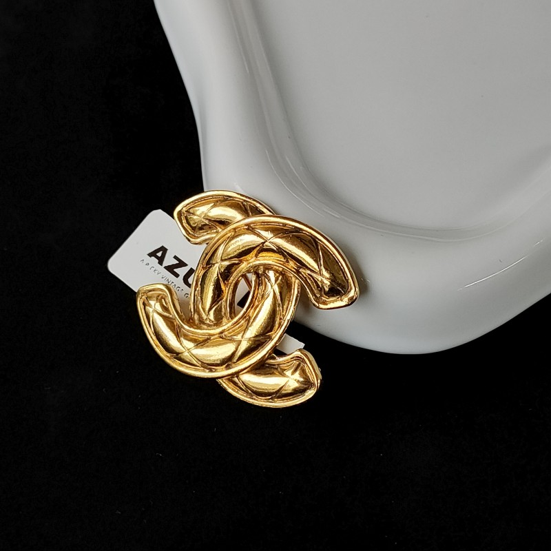 95新 Chanel/香奈儿 Azul - 中古小鸟双C胸针 51423