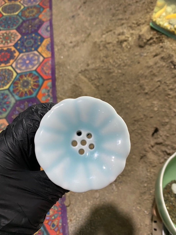 微瑕手工粉青杯托（4个起发或随单）