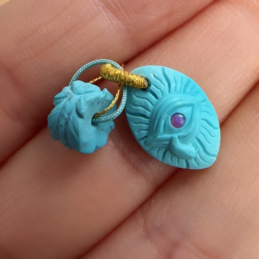 绿松石珠宝半成品未镶嵌