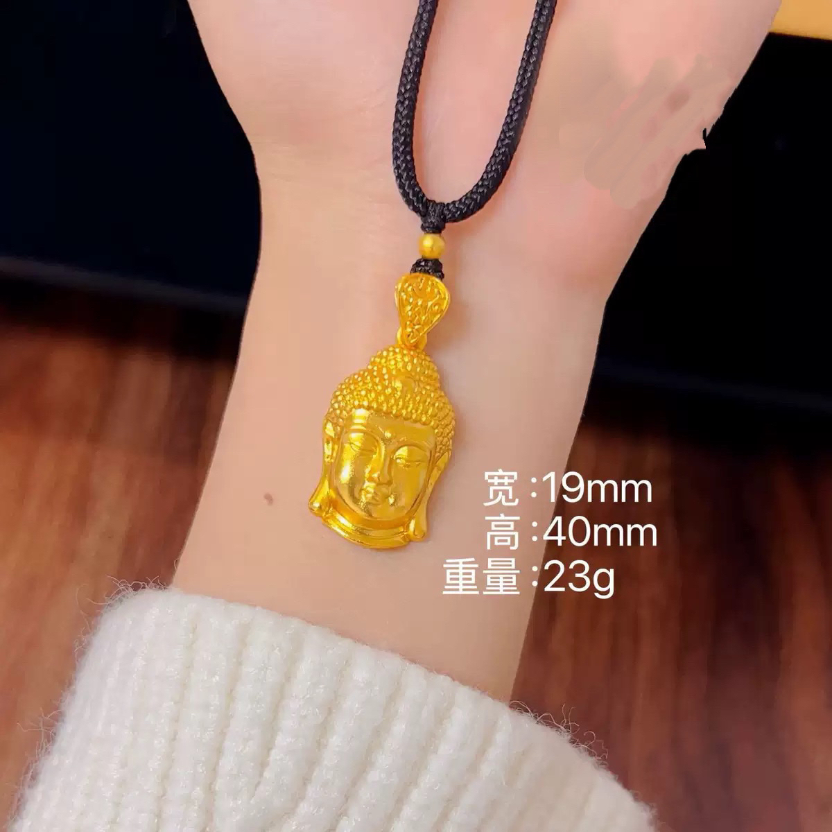 吊坠 S0070佛公吊坠镀K金
