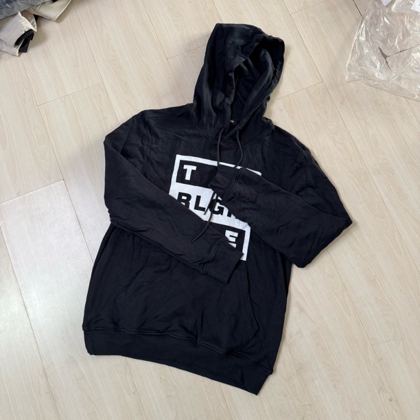 23252男款秋冬连帽加绒套头保暖卫衣