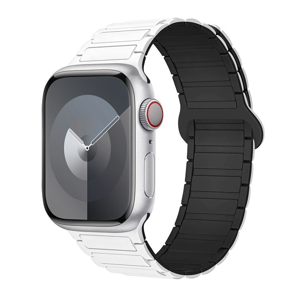 适用苹果applewatch手表带工装磁吸回环硅胶iwatch8/9/10手表带
