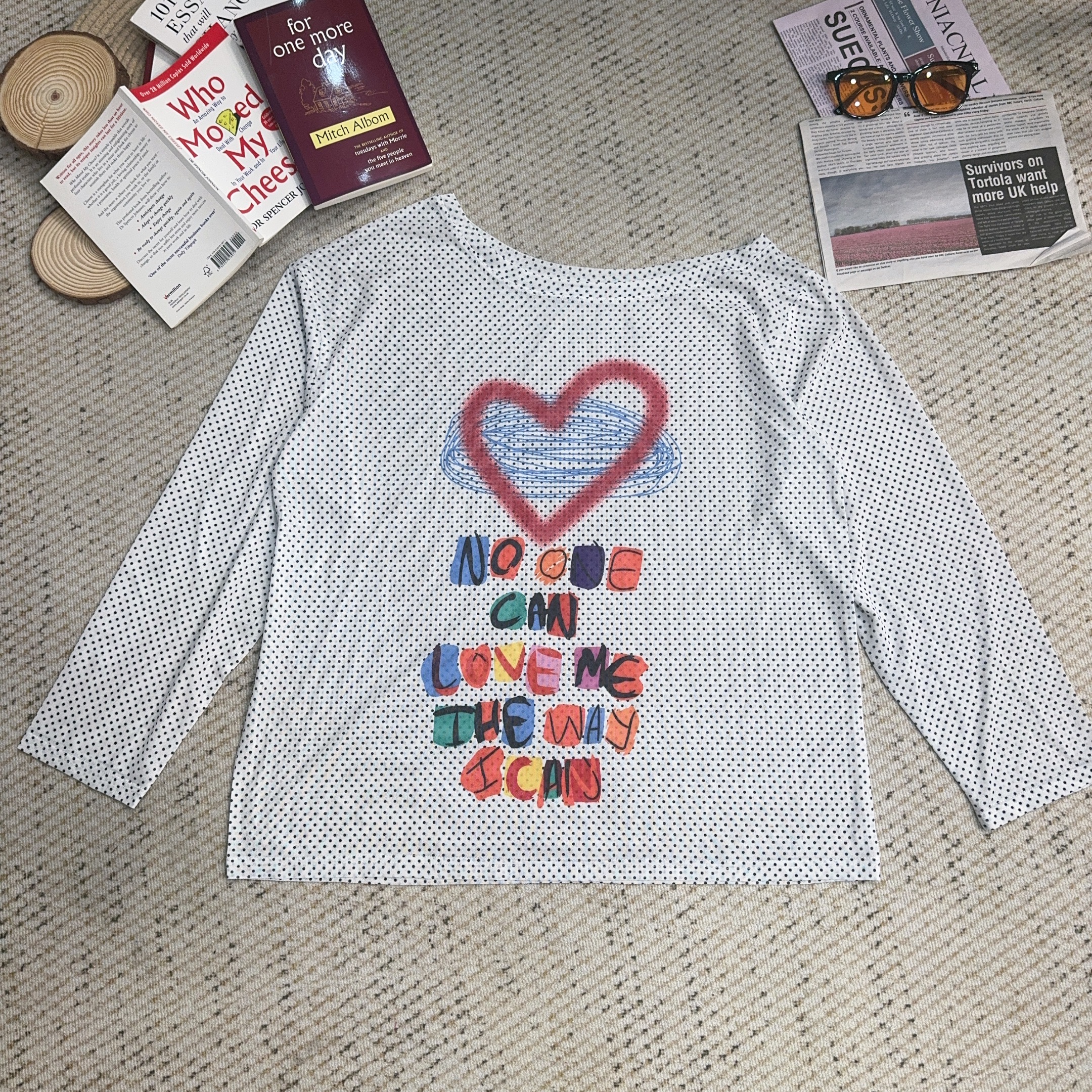 2025夏季新款波点卡通印花防晒长袖T恤3797