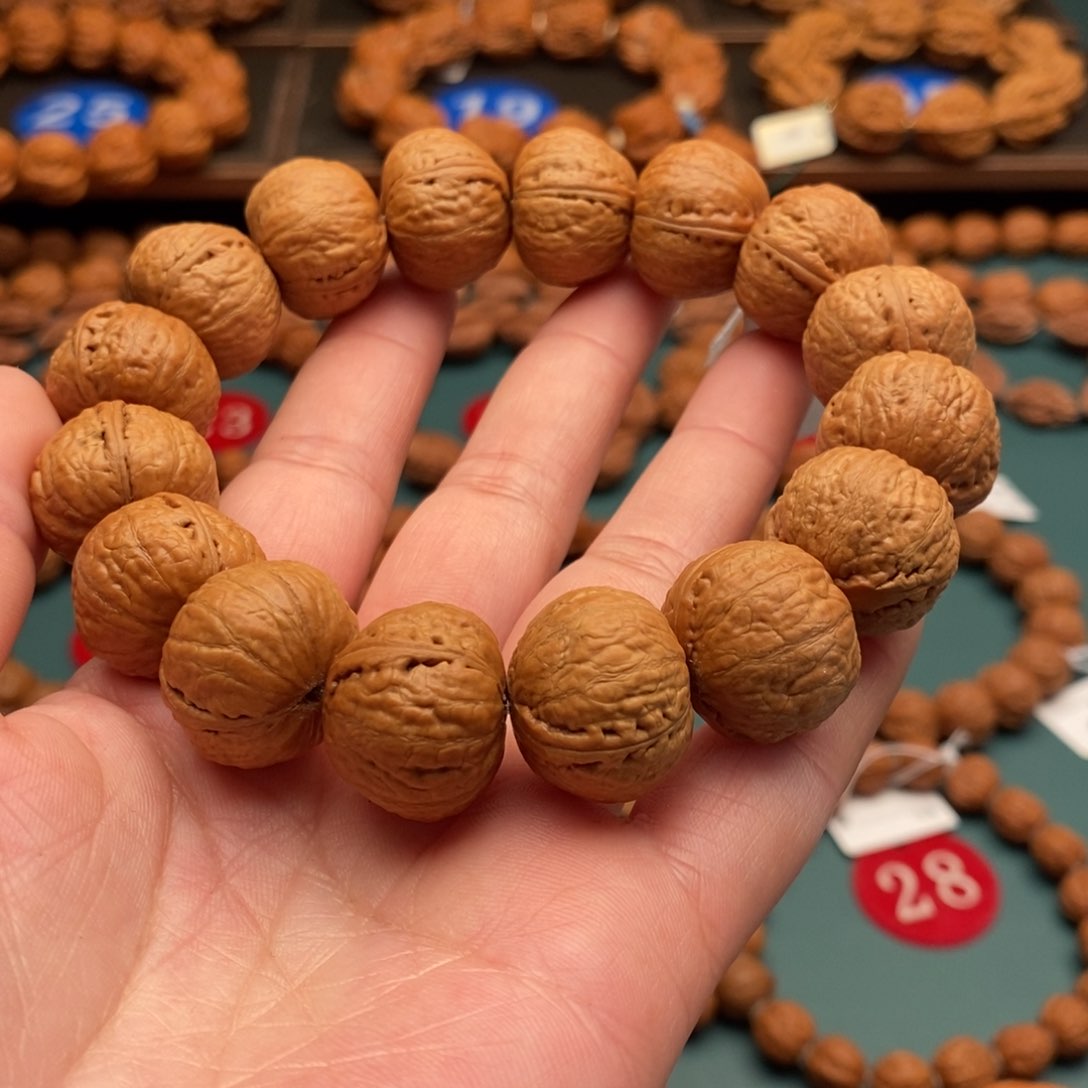 文玩核桃手串19尺寸磨盘