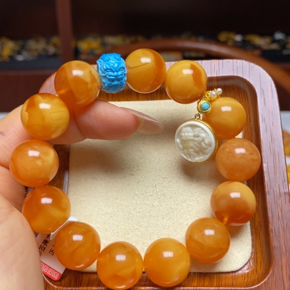 【闪购商品】蜜蜡手链未镶嵌手串