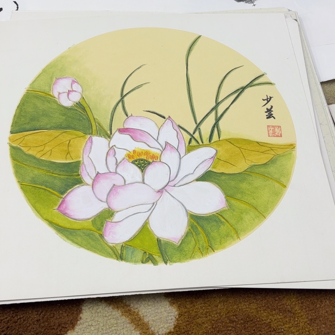 国画38-38卡纸作品艺