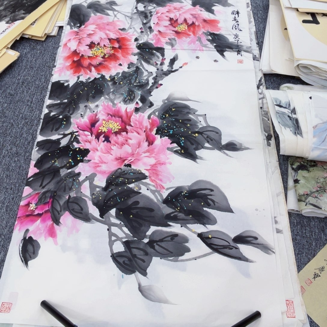 国画林彩霞老师四尺绘画作品