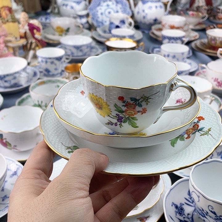 海外瓷器中古欧瓷小房子