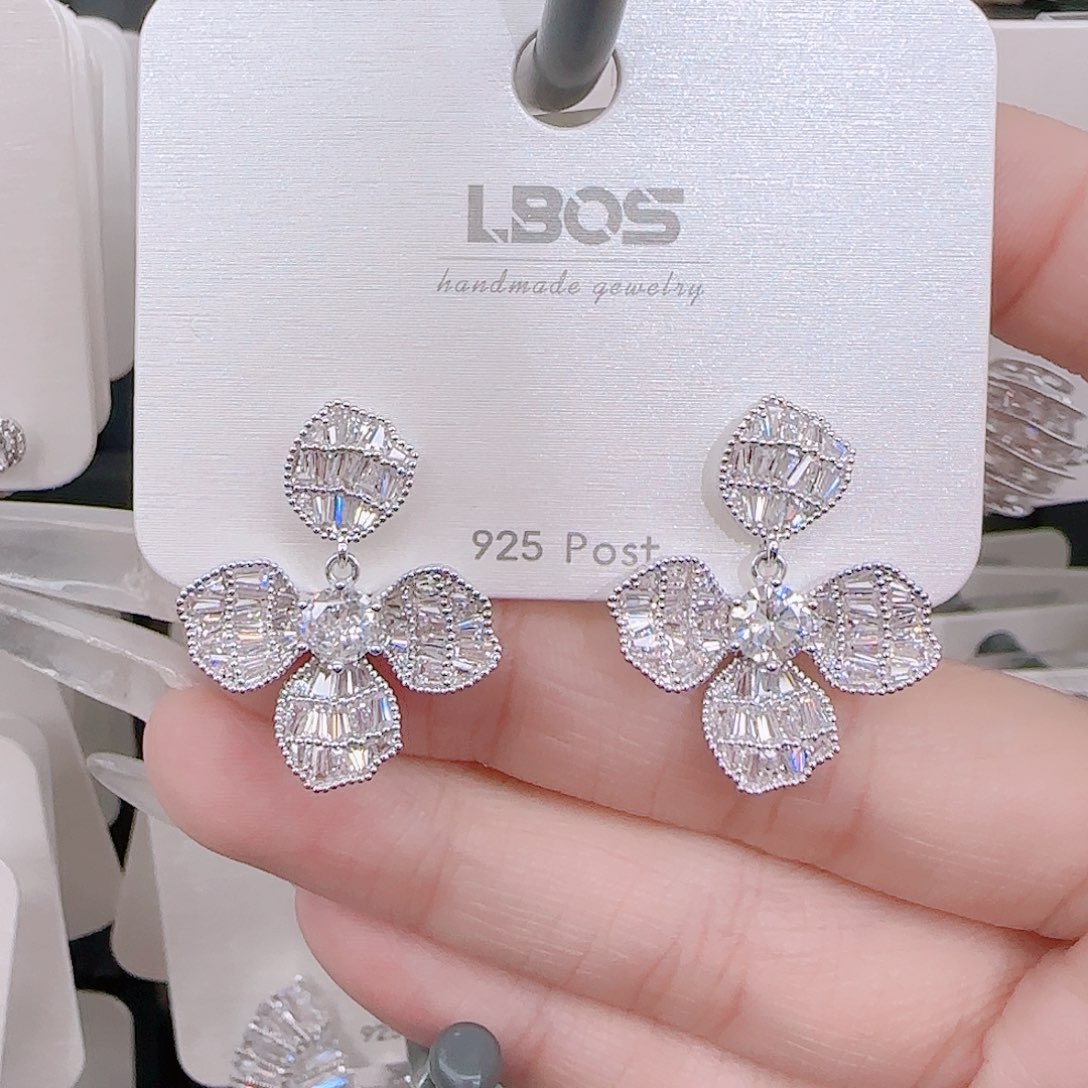 锆石铜合金925银耳环