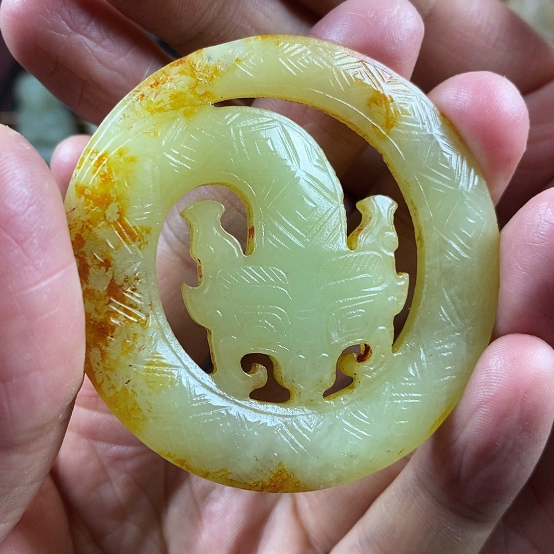 和田玉（糖玉）挂件未镶嵌