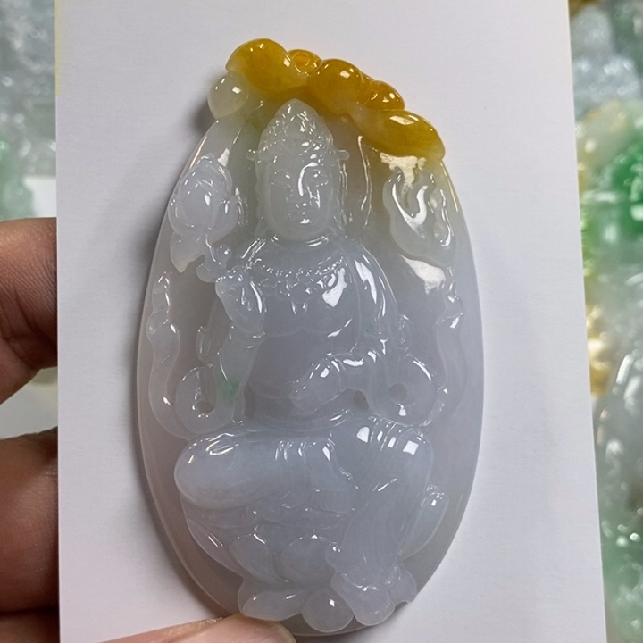 颈饰未镶嵌翡翠自在观音