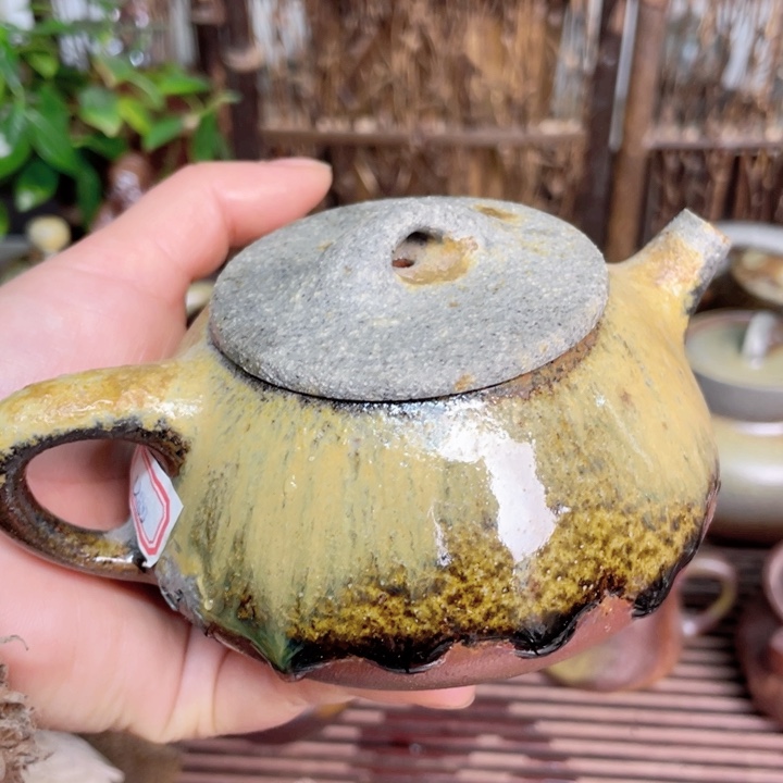 紫砂茶壶纯自然高温无釉裸柴烧