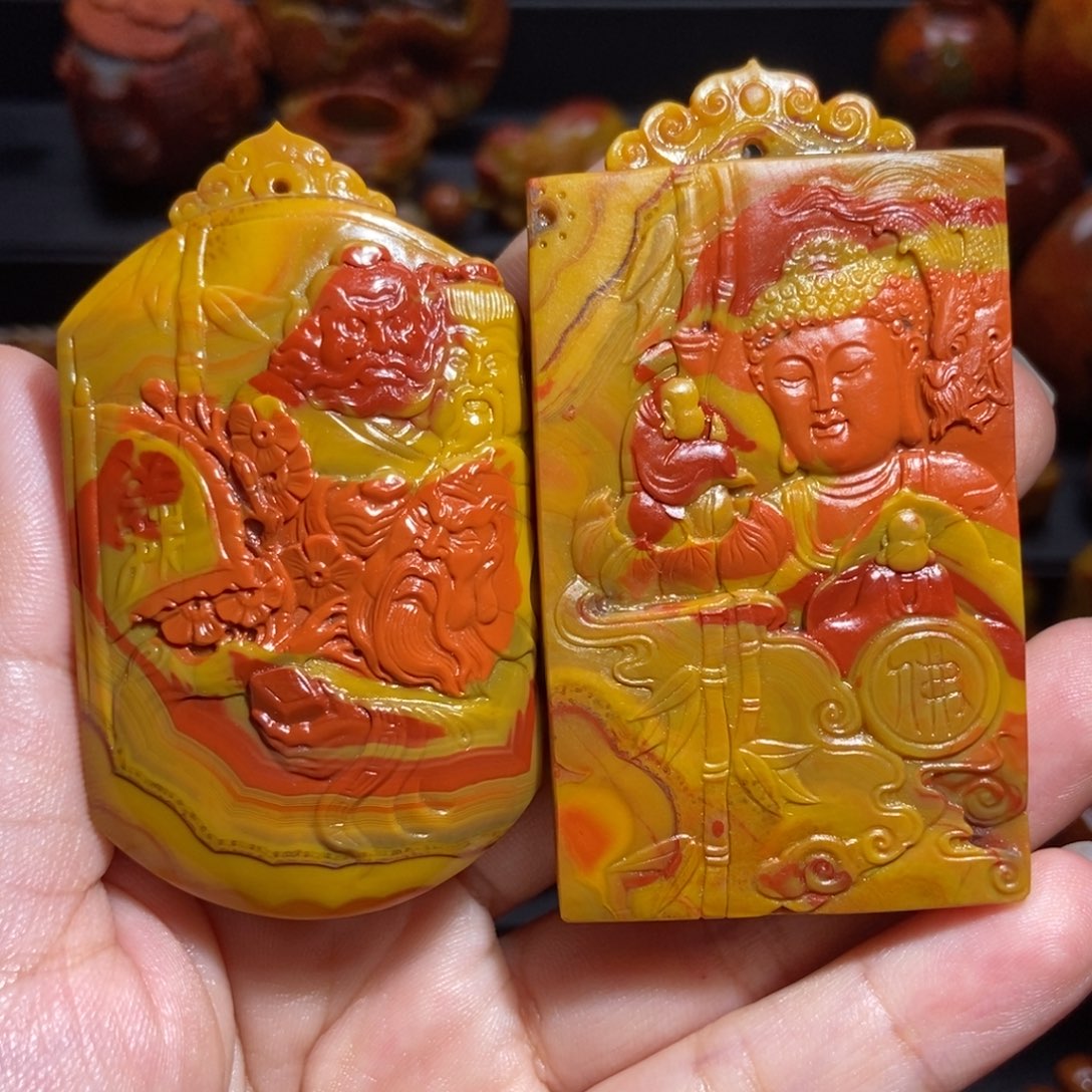 玛瑙/玉髓吊坠未镶嵌跑***项