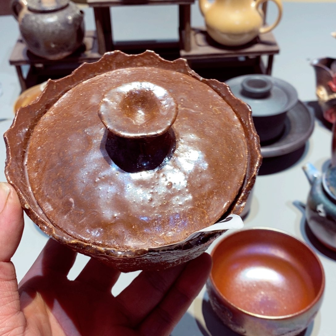 柴烧茶具陶瓷杯子