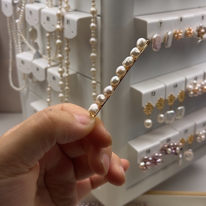 发夹淡水珍珠未镶嵌