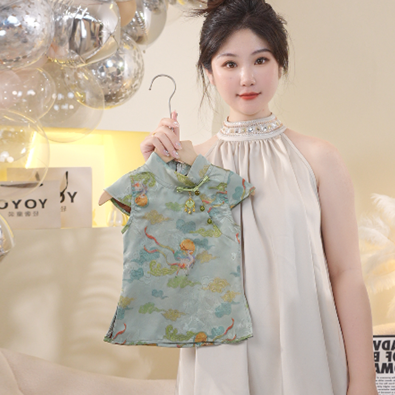 女童夏季新款套装2025洋气小姐姐精致女孩国风套装新国潮款式小童