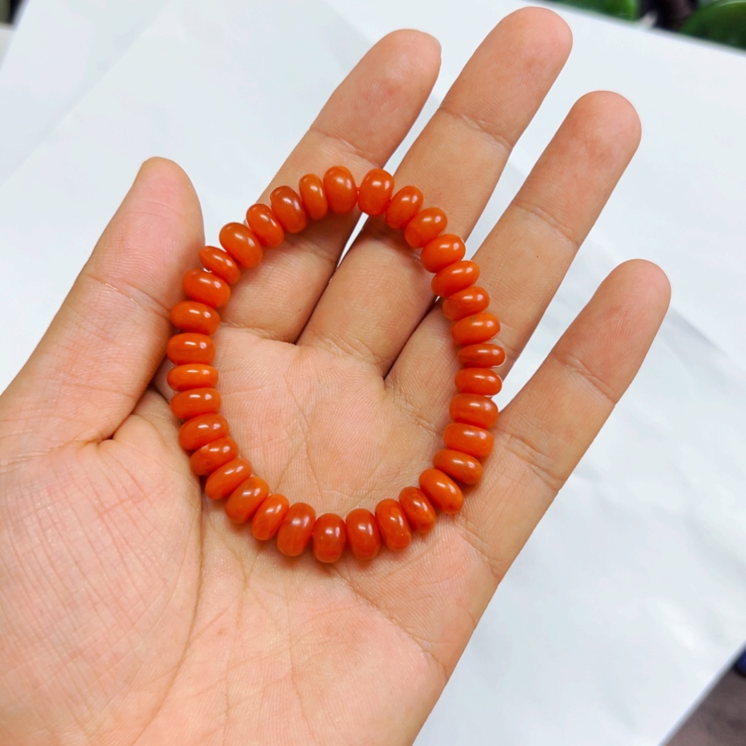 南红玛瑙手链未镶嵌南红 算盘珠9++（多样性发货