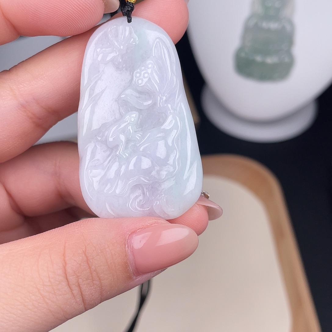 翡翠未镶嵌颈饰zc223