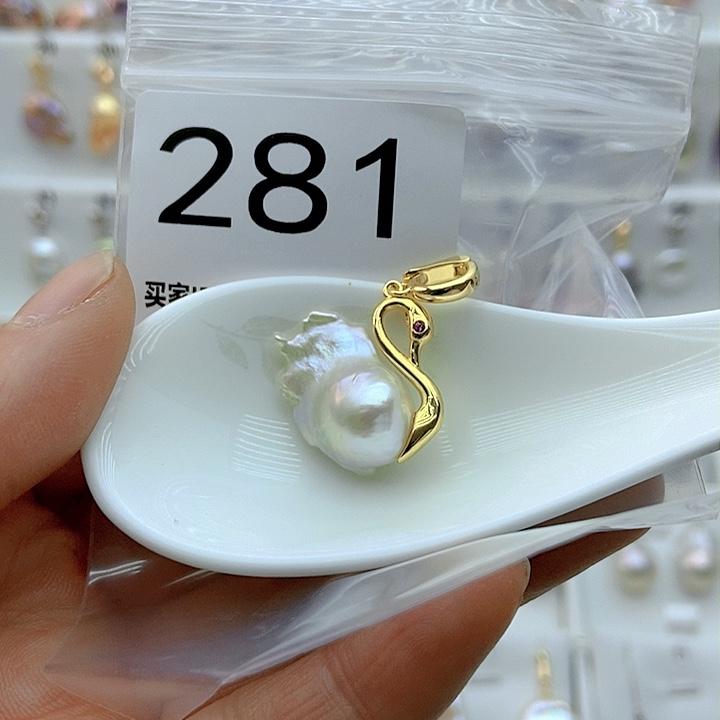 淡水珍珠颈饰银S925镶嵌