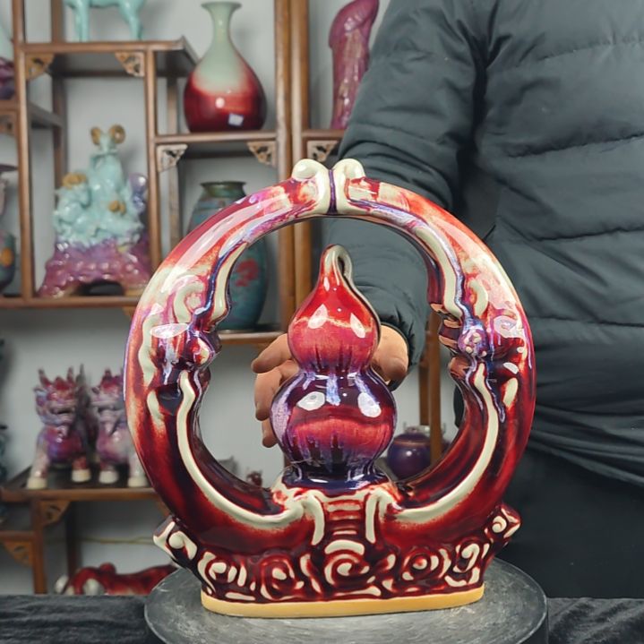 摆件神后镇钧瓷摆件