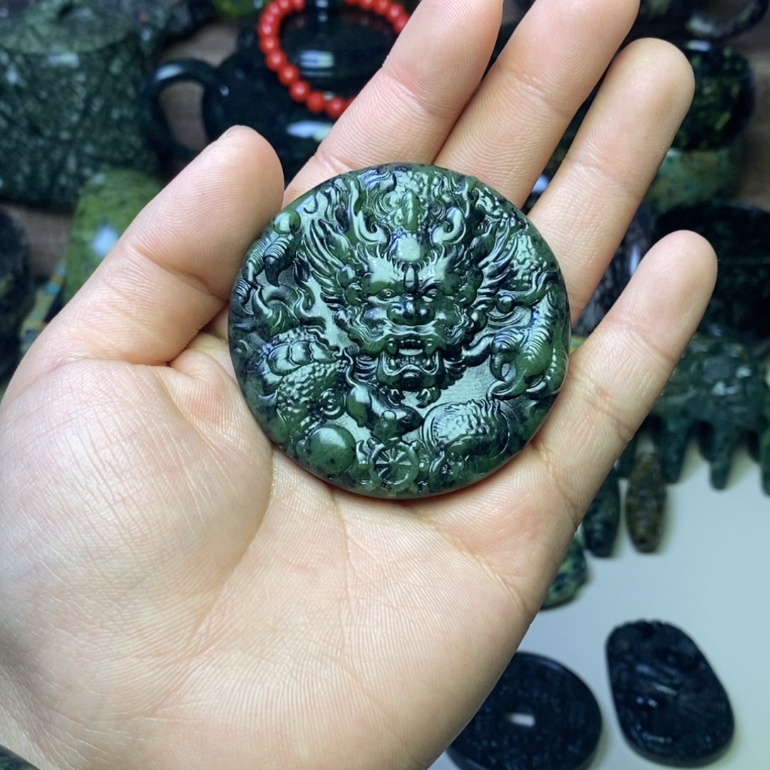 蛇纹石玉手链未镶嵌浓