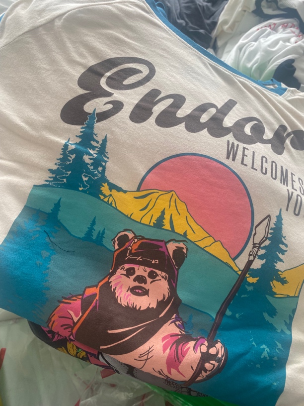 外贸纯棉大码T恤海盗熊