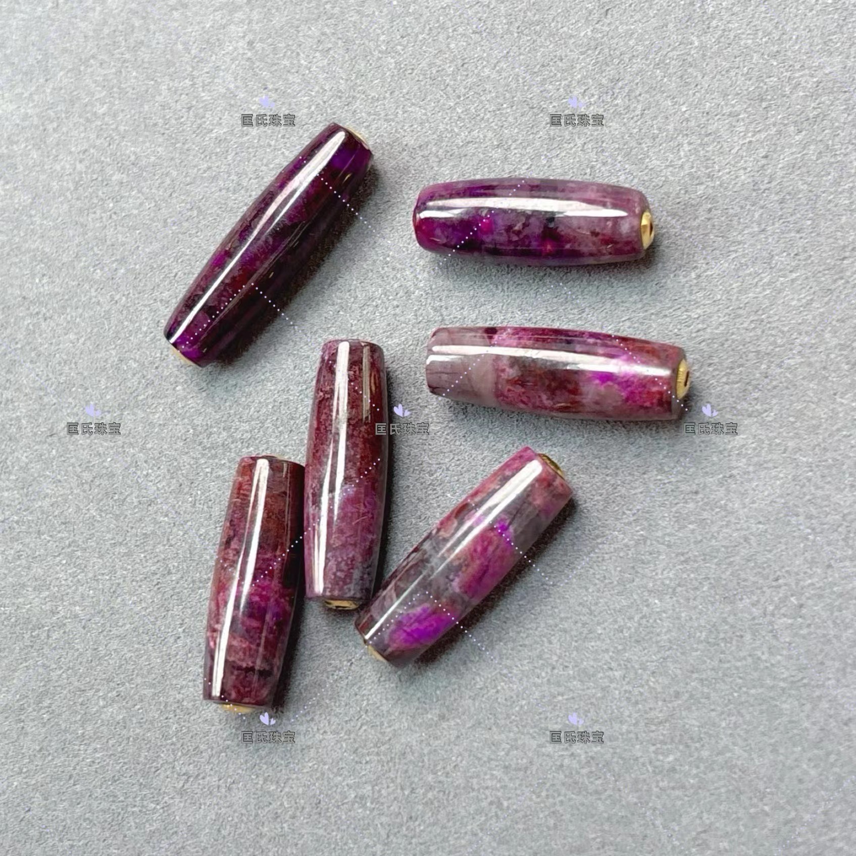 匡氏商店 18K舒俱来泥地樱花桶珠吊坠 Z-HL-A9952（多样性发一）