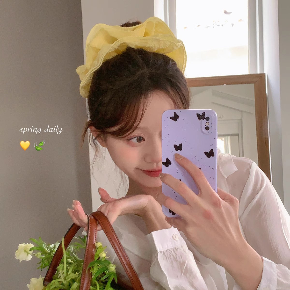 超大号糖果色网纱多层木耳边大肠圈女2025新款头绳氛围感马尾发圈