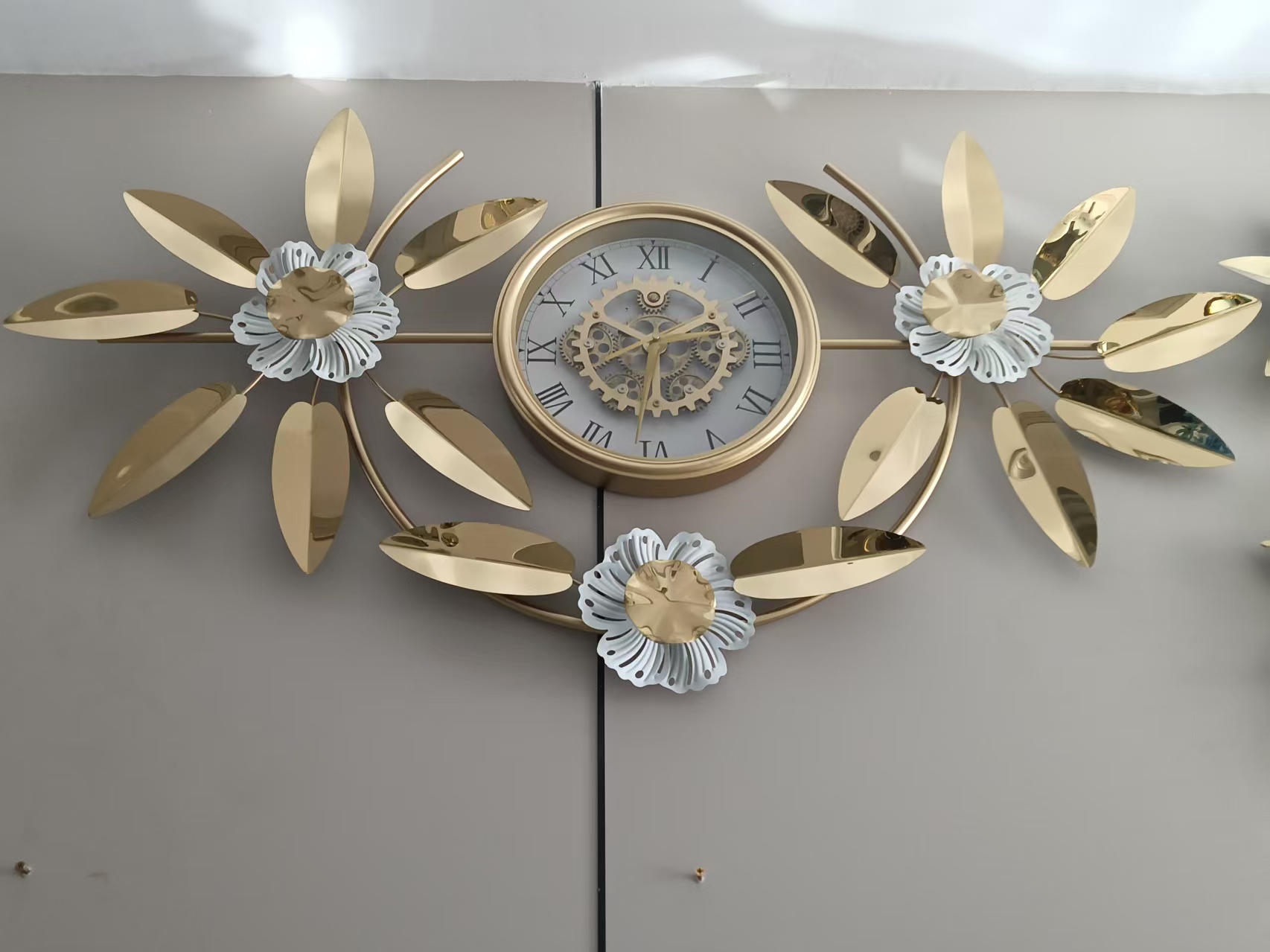 轻奢欧式挂钟客厅沙发背景墙卧室床头高级壁挂装饰   w377