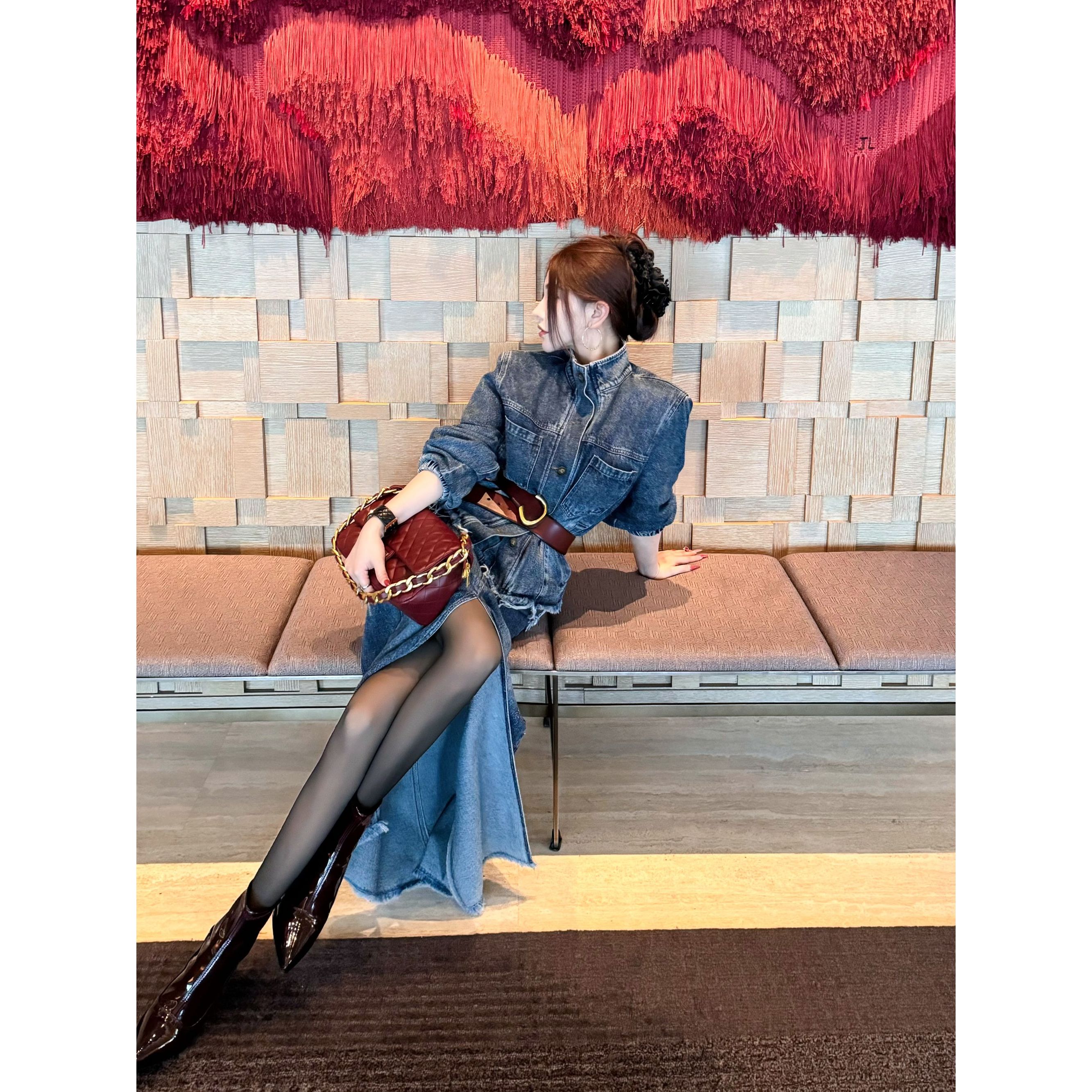 GUIDI GUDI【高山流水】两件套外套+半裙套装汉服 D9430420H