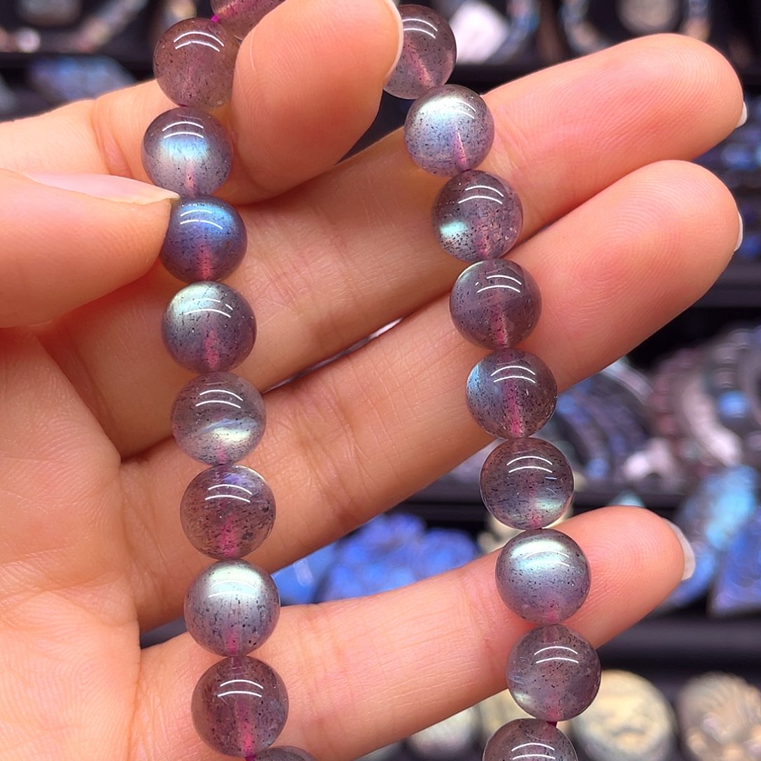 长石未镶嵌手串8.4左右